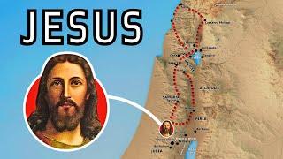 The Entire Life of Jesus on a Map