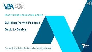 Practitioner Education Series: Building Permits Process - Back to Basics