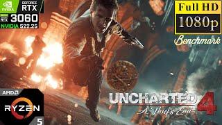 UNCHARTED 4 A Thief's End : RTX 3060 & RYZEN 5600X | Ultra & High Settings | Benchmark