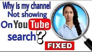 How To Fix YouTube Channel Not Showing In Search Result 2021