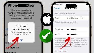 Fix “Could Not Create Account. Your account cannot be created at this time” on iPhone - iPad [2024]