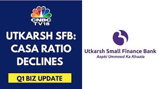 Utkarsh SFB Slips After Q1FY25 Update Despite Healthy Business Growth In Q1FY25 | CNBC TV18