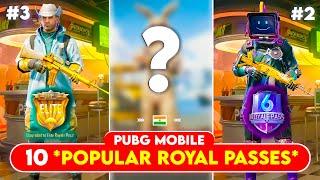 10 MOST POPULAR *ROYALE PASS* Of Pubg Mobile  That You Love the Most 