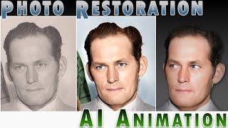 Photo Restoration + AI Animation (50 Year Old Picture)