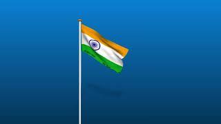 blu SCREEN  flag blue screen video indian flag