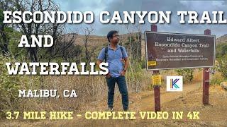 Escondido Canyon Trail and Waterfalls Hiking, Malibu, CA || Kiran Kumar