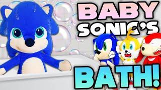 Baby Sonic's Bath! - Sonic and Friends