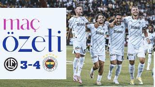 MAÇ ÖZETİ: FC Lugano 3-4 Fenerbahçe | UEFA Şampiyonlar Ligi 2. Ön Eleme Turu 1. Maç