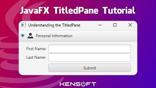 JavaFX TitledPane Tutorial Perfect For Beginners