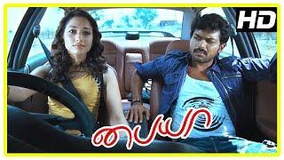 Paiya Tamil Movie Scenes | Tamanna helps Karthi with the car | Tamanna | Karthi | Lingusamy