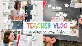 TEACHER VLOG | days before the hurricane, intervention binder, text features