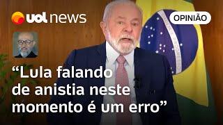 Lula escorrega pela segunda vez na casca de banana da anistia, diz Josias de Souza