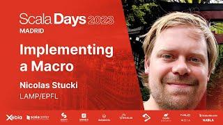 Nicolas Stucki - Implementing a Macro