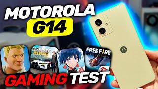 MOTOROLA G14  GAMING TEST 2024 FREE FIRE 4K 120FPS