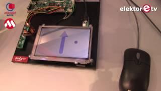 Touchless & Transparent: 3D Gesture Recognition Control for Displays | Demo at embedded world 2015