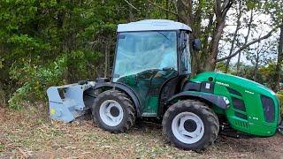 FERRARI & Brush Mulcher, TURBO Compact Tractor, T-Post Puller, Rock Bucket Grapple!