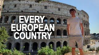 Travelling to every country in Europe