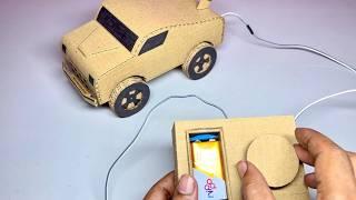 How to make a cardboard diy RC car , without switch Remote control car making.