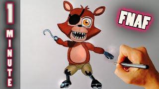 Adventure Foxy  FNAF WORLD  1 Minute Draw