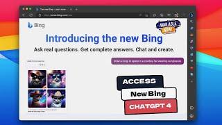 Create Images from Text in Microsoft Bing | How to access New bing with ChatGPT 4 |Use ChatGPT4 Free