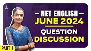 NTA UGC NET English | June 2024 | Question Discussion | Part 1