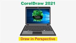 CorelDRaw 2021 - Draw in Perspective (One Point Plan)