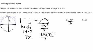 Area Involving Inscribed Figures