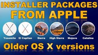 How to find older MAC OS X versions | download from Apple servers 4K