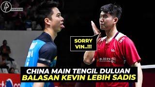 Full Ngakak..!! Nekat Tengil Duluan, China Ditengilin Kevin Sepanjang Laga di Indonesia Masters