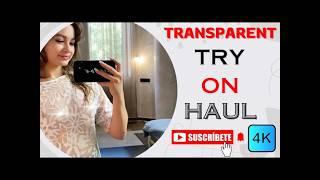 [4K] Transparent Clothes Try On Haul With New Think | Victoria White#fashion #fashiontrends#youtube