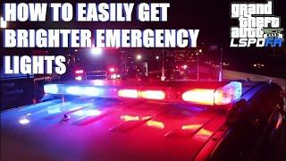 How To Install Brighter Emergency Lights (ELS Dim Emergency Lights Fix!) 2025 #LSPDFR