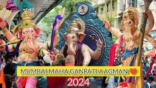 MUMBAI MAHA GANPATI AAGMAN 2024 | MUMBAI GANESH USTAV  | KALACHOWKI , KHETWADICHA MORYA,BAPPA