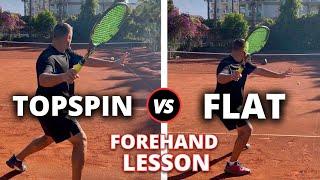 Topspin Forehand vs Flat Forehand - How To Master Both Tennis Forehands