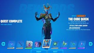 Fortnite How to Unlock Cube Queen - Complete Challenges Step by Step Guide.