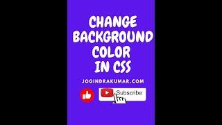 Changing Background Color in Css #html #css #backgroundcolourchange #shorts