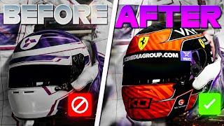 F1 24 | CUSTOM  HELMET TUTORIAL!!!