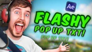 How to Create Mr Beast's Engaging Pop-Up Text Effect in After Effects