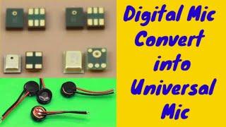 Digital Mic to Universal Mic | 4,5,6 pin Mic Convert 2pin Mic