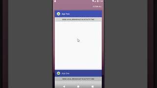 android use localbroadcastmanager to send same local broadcast in two activity