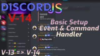 Discord JS V-14 Command & Event Handler | Basic Setup | Discord JS 13 to 14