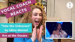 "Into the Unknown" live at the Oscars 2020, VOCAL COACH REACTION