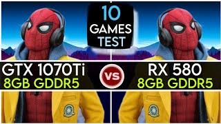 RX 580 vs GTX 1070 Ti | Test In 10 Games | Which Is Best In 2023 ?