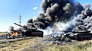 Fierce Battle! LEOPARD Targets their power to destroy RUSSIA'S Strongest Tank