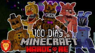 SOBREVIVÍ 100 días en la Pizzeria de FIVE NIGHTS AT FREDDY'S en Minecraft HARDCORE y esto sucedió...