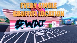 How to complete the SWAT event in ROBLOX Jailbreak + every single graffiti location!