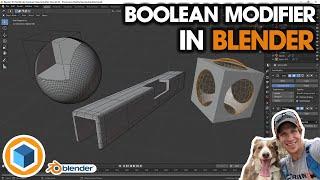 Blender BOOLEAN MODIFIER Tutorial - Cut Holes, Combine Objects, and More!