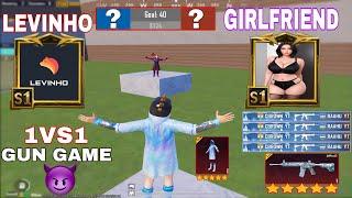 BEST FUNNYWOW GAMEPLAY WITH LEVINHO AND HIS GIRLFRIEND1VS1 GUN GAME DEATH MATCHSAMSUNG,A7,A8,J4