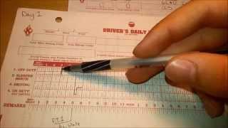 How To Do Truck Driver Log Book Tutorial 2015 (with GLAU INC)