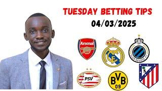 FOOTBALL PREDICTIONS TODAY 04/3/2025 SOCCER PREDICTIONS BETTING TIPS, #footballpredictionsfortoday