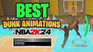 The Best Dunk Animations In NBA 2K24!!! Best Contact Dunks + Best Dunk Packages In 2K24!